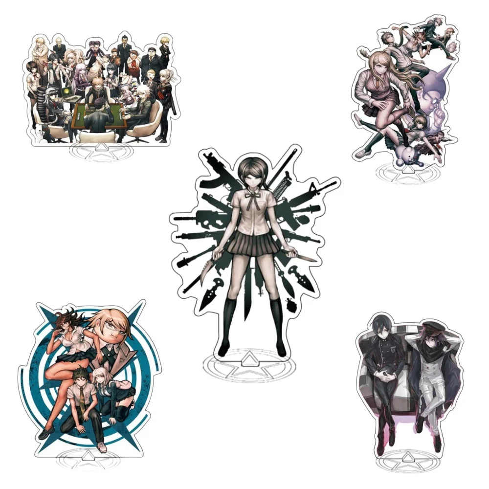 Hot Cartoon Anime Danganronpa V3 Trigger Happy Havoc figurine Acrylic Stand Model Plate Desk Decor Standing Series Gifts7pcs