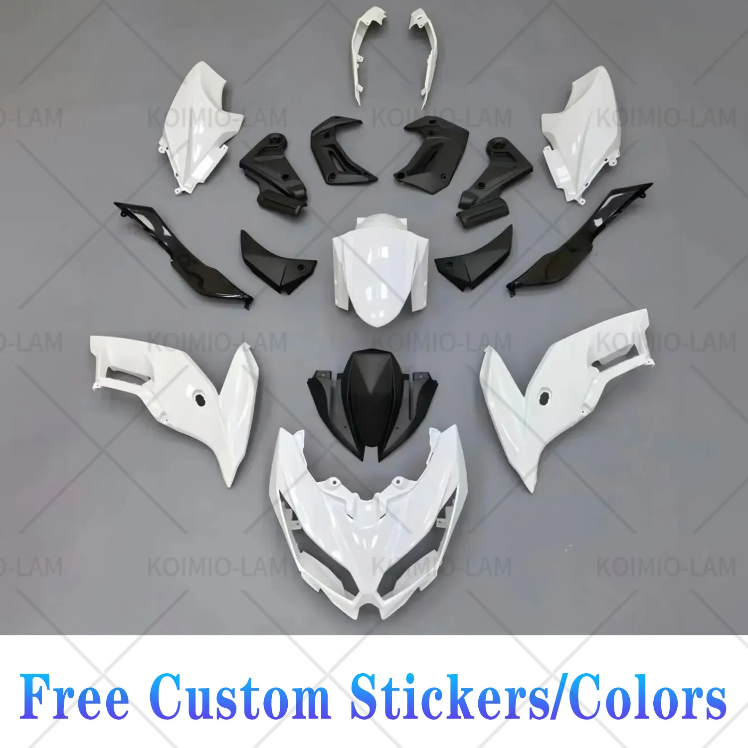 

Fit For 2015 - 2020 Kawasaki Versys 650 KLE650 Motorcycle Plastic Shell Fairing Bodywork Kit Panel Set