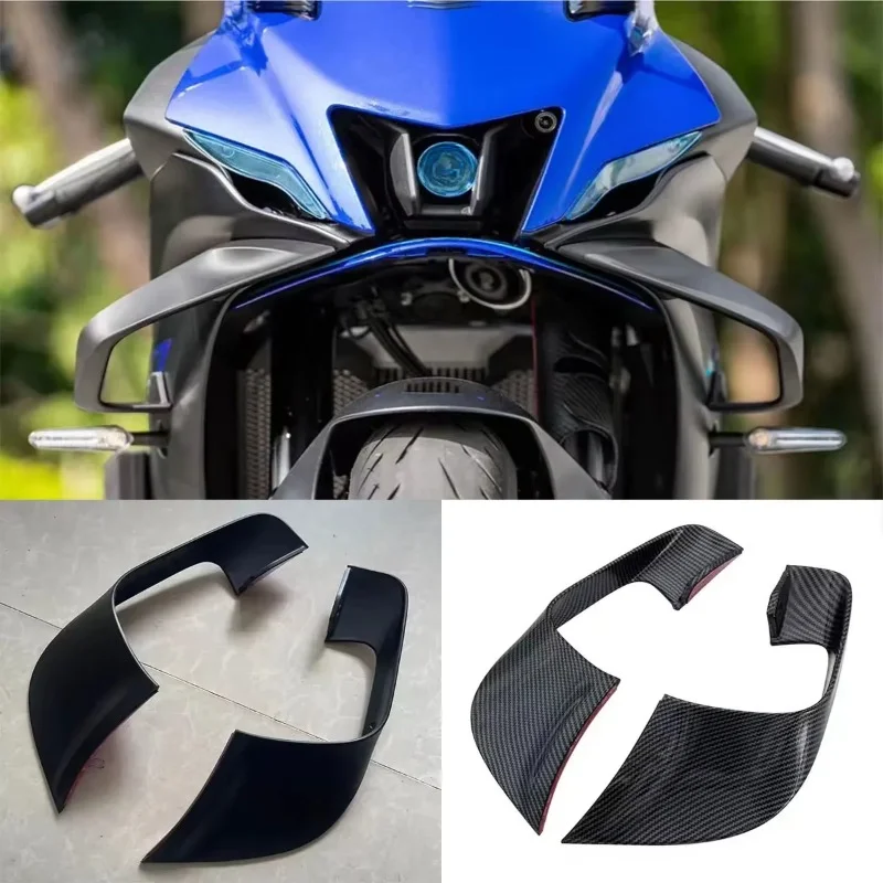 

For Yamaha YZF R7 YZF-R7 2021 2022 2023 Motorcycle Mirrors Winglets Aerodynamic Downforce Side Wings Spoiler Fairing Cover，2PCS