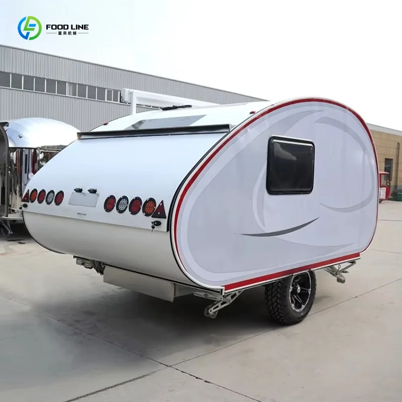 Customized Off Road Mini Teardrop Caravan Australian Standard Electric Brake Small Teardrop Trailer For Adventure Camping
