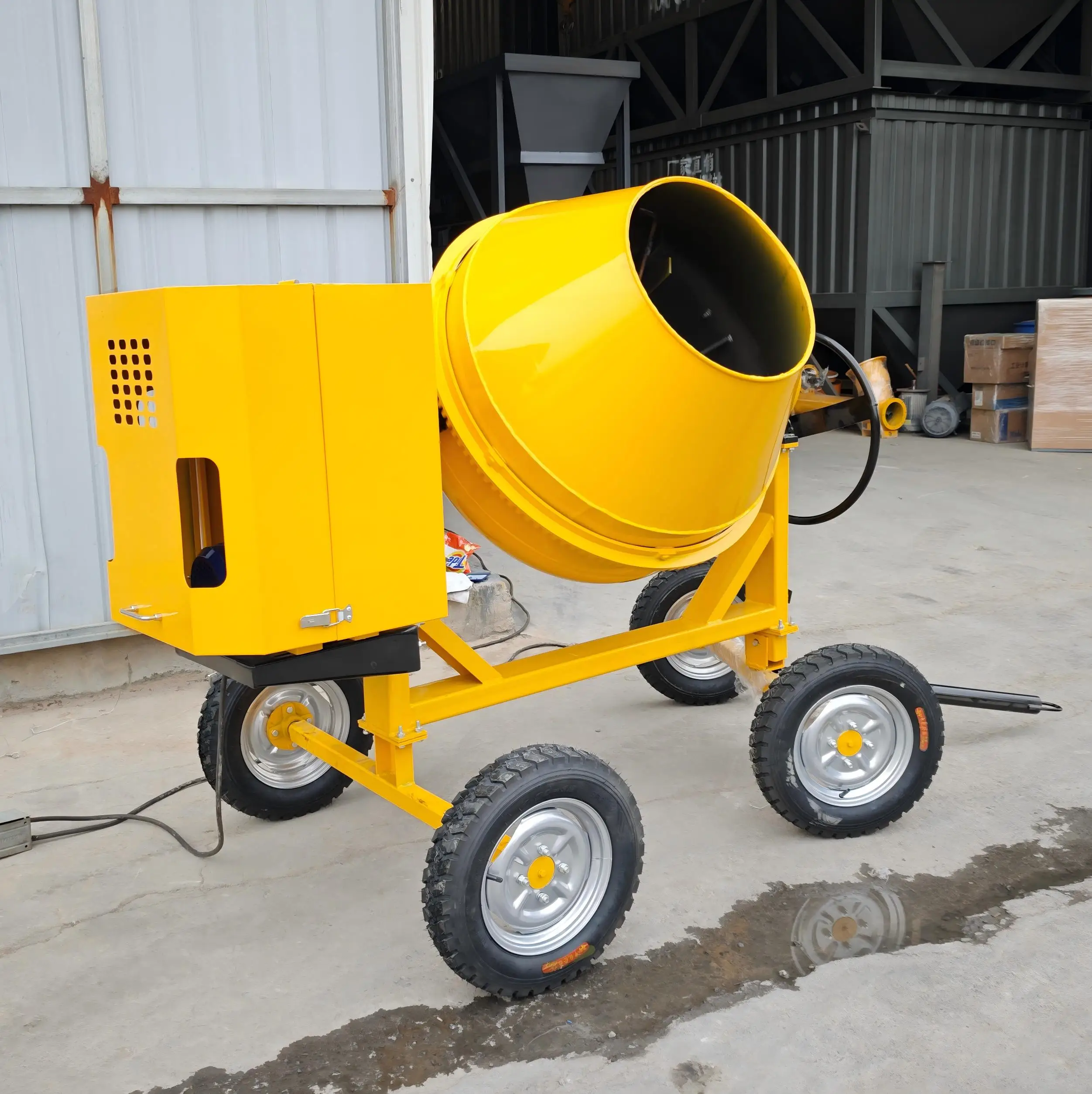 New 350 Liter 500 Liter 700 Liter Concrete Mixer Can Mix 1-2 Bags of Cement at a Time Powered by Electric