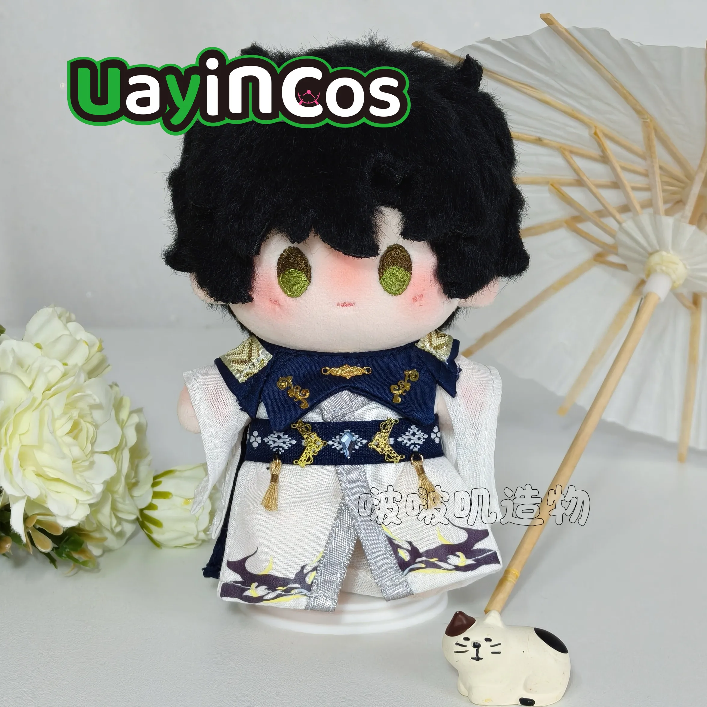 

10cm Doll Clothes Love and Deepspace Zayne Cloak Belt Ponytail Ancient Clothes Knight Hunter Costume Suit Anime Toy Kids Gifts