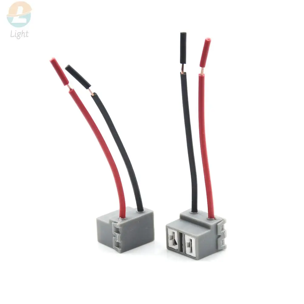 2PCS H7 2 Pinos Farol Reparo Lâmpada Titular Conector Plug Fio Soquete Novo