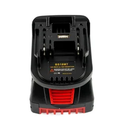 1860 Lithium Battery BS18MT Battery Adapter Converter USB For Bosch 18V BAT619G/620 Batteries Convert To For Makita 18V BL
