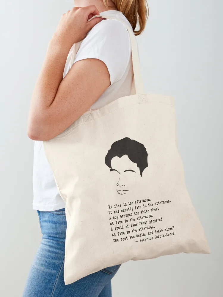 Federico García Lorca Quote Tote Bag canvas bags shopper bags for women Canvas Tote Bag