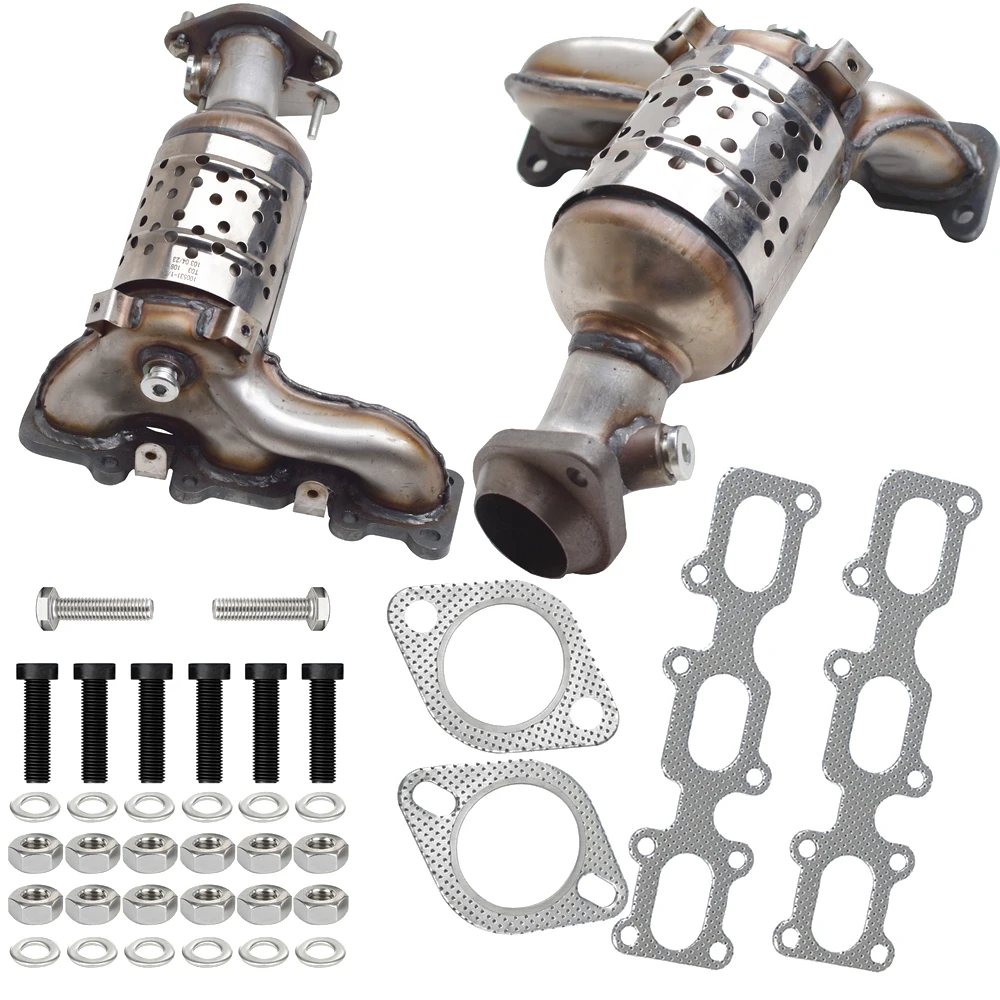 Front Left& Right Catalytic Converter w/Gasket Set For 2013-2019 Ford Explorer 3.5L