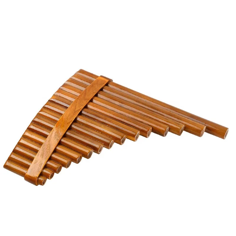 

Hooqu G-Tuned 15 Tubes Bamboo Pan Flute With Hoop Cross-Border Wholesaler Instrument For Left And Right Hand Players