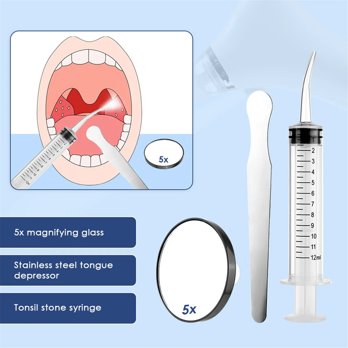 

NEW Electronic Tonsil Stone Extractor for Oral Care Vacuum Stone Cleaning Set and Instant Suction to Improve Oral Health