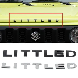 Front Hood Emblem Badge for Suzuki Jimny JB64 JB74 2019-2024 LITTLED Logo Emblem Sticker Decoration Car Exterior Accessories