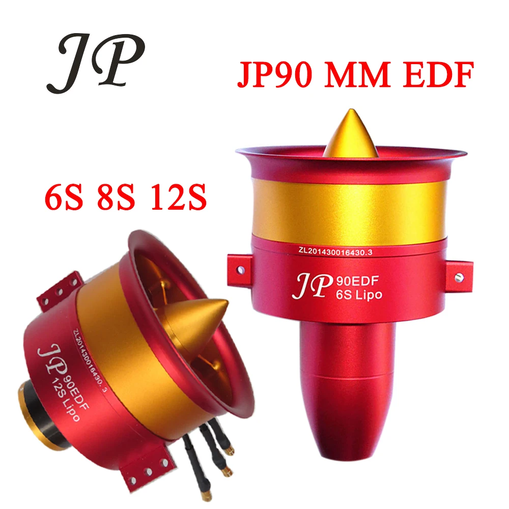 

Full Metal JP 90mm EDF with Brushless Motor 4250 KV1750 Motor(6S) 4250 KV1330(8S) 4250 KV1050(12S) For FMS rc plane model parts