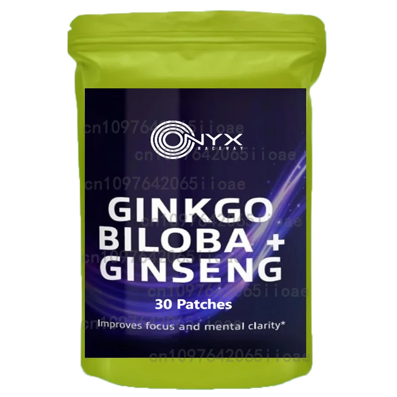 

Корейские корейские переплетные патчи с красным женьшенем и гинкго билоба для энергии, фокусировки, выступлений, жизненной силы и иммунитета