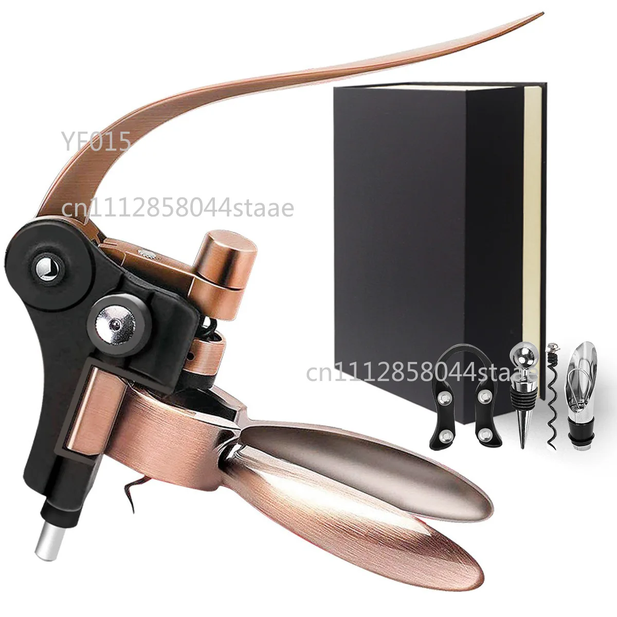 Rabbit Type Wine Opener Set, Zinc Alloy Corkscrew with Accessories for Red Wine