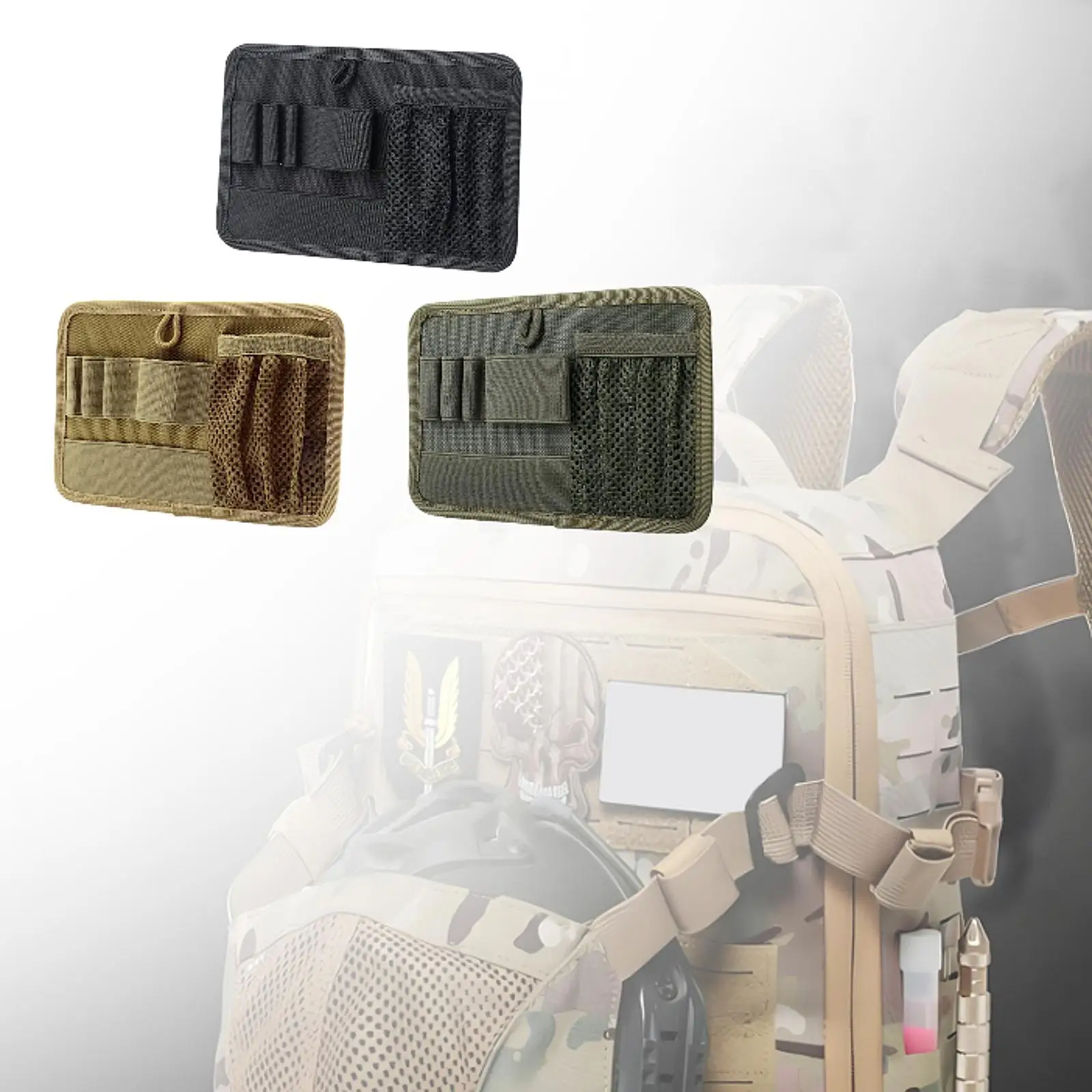 

EDC Tool Organizer Board Elastic Backpack Expansion for Holding Keychains