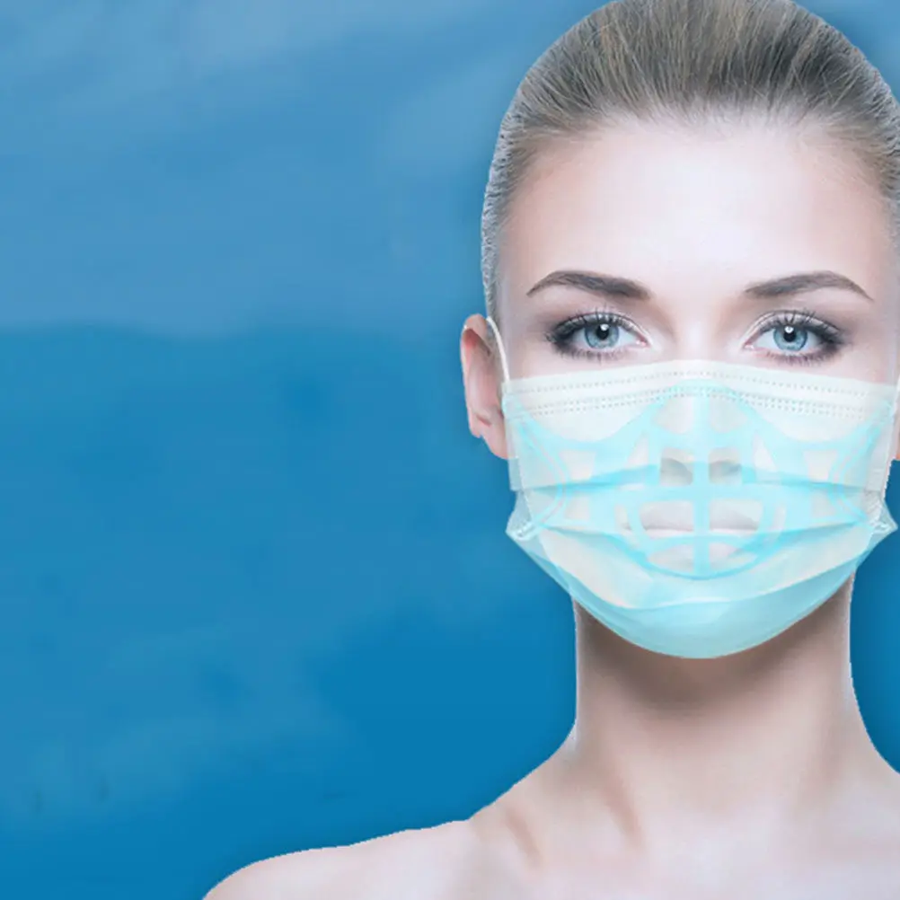 

12Pcs 3D Mask Inner Support Bracket Pe Material Breathable Non-Stuffy Face Mask Holder for Easy Breathing Lipstick Protection