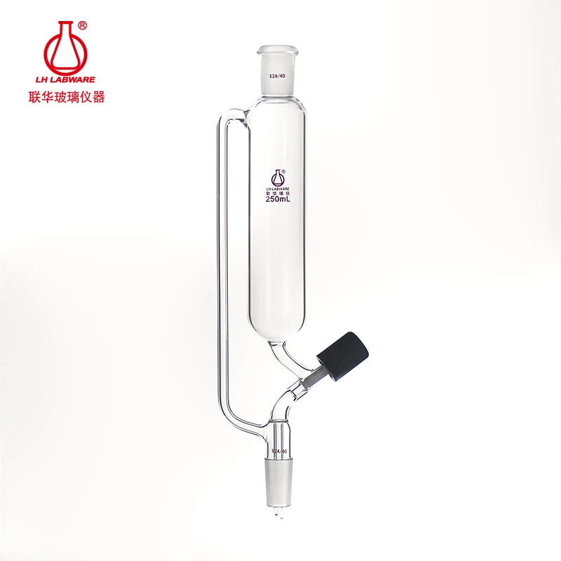 

LH LABWARE Constant pressure drip funnel without scale, Fully enclosed high vacuum PTFE valve, 0-4mm aperture, LH-225