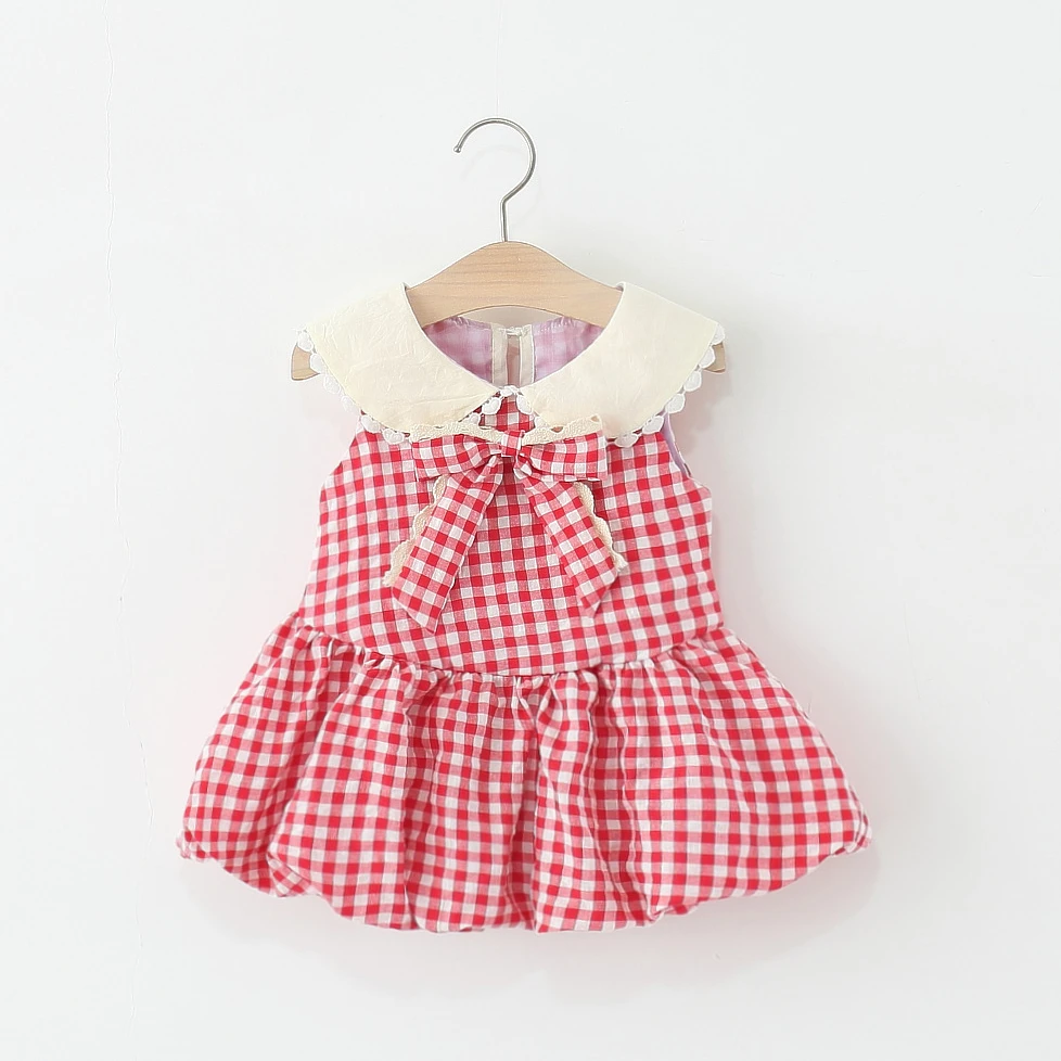vestido-infantil-vermelho-xadrez-sem-mangas-com-laco-e-detalhes-em-renda-gola-de-boneca-estilo-coreano-vestido-elegante-de-verao-para-criancas