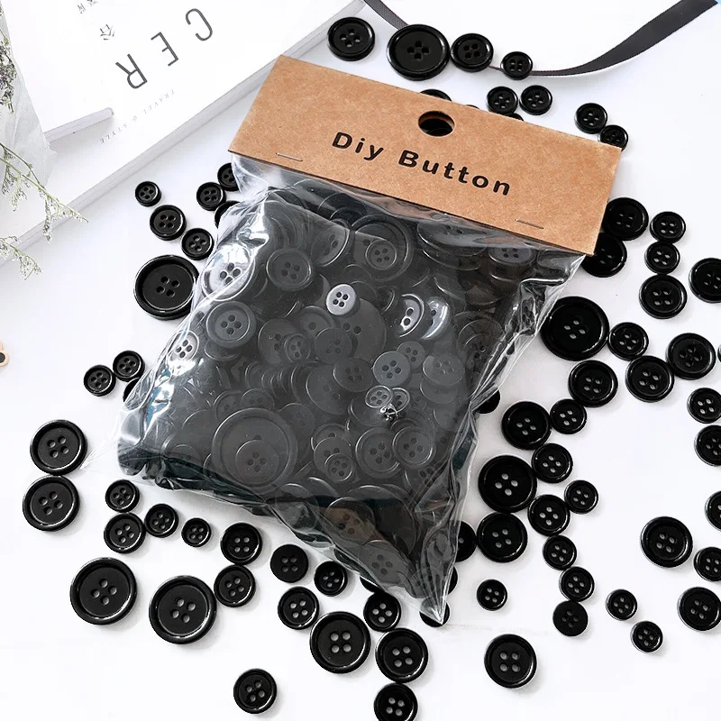 

Лидер продаж, ручная работа, смола, круглые черные пуговицы для рубашки с четырьмя глазами, высококачественный костюм, брюки, пуговицы для пальто, новый стиль