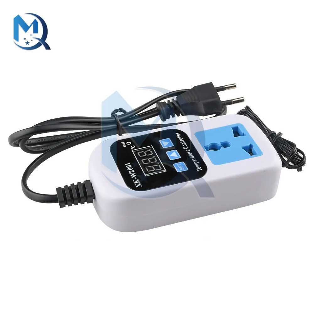 Digital LED Thermometer Temperature Controller Thermostat Incubator Control Microcomputer Delay start With Probe 110-220V 1500W