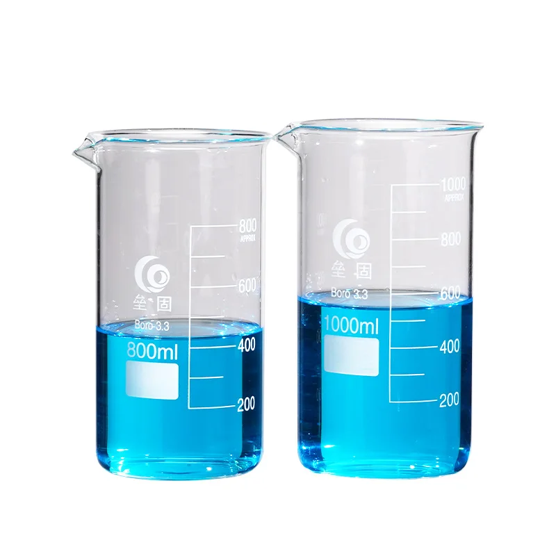 

1 шт., 250 мл, 300 мл, 500 мл, 1000 мл, очень тяжелый стакан из боросиликатного стекла высокой формы