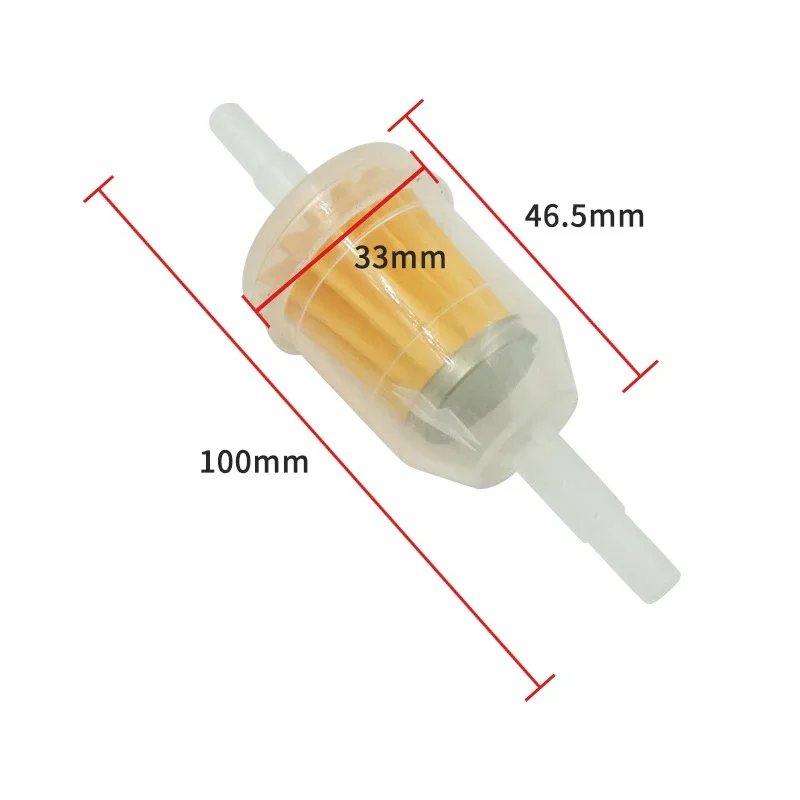 1-6 uds 6MM-8MM tubos de filtro de aceite de gasolina para coche filtro de combustible de Gas en línea Universal para cortacésped de motor pequeño