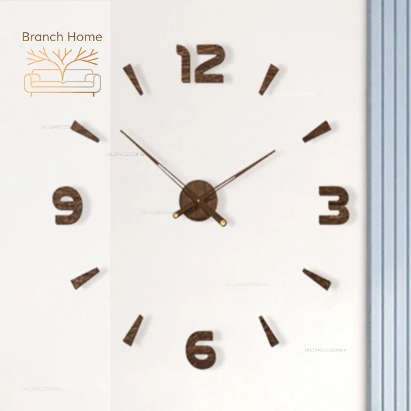 Handmade DIY Retro Creative Wall Clocks Art Clock Living Room Decoration Clocks Mechanism Silent Clock Home Aesthetic Ornaments