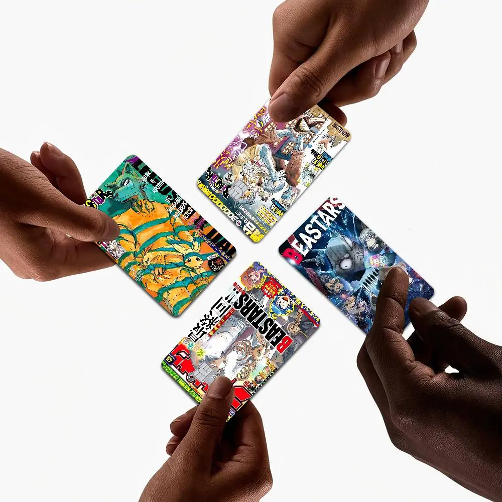 B-Beastars Credit Card Skin Stickers For VISA Bank Card Transportation Card Waterproof Sticker Anti-scratch Women Gift