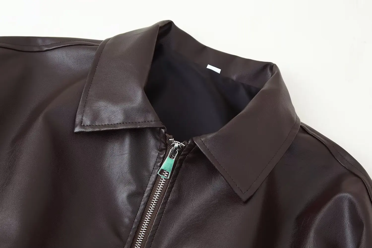 Chaqueta vintage para mujer, bolsillos dobles, cremallera frontal, dobladillo cónico, eleva tu estilo, chaqueta para mujer