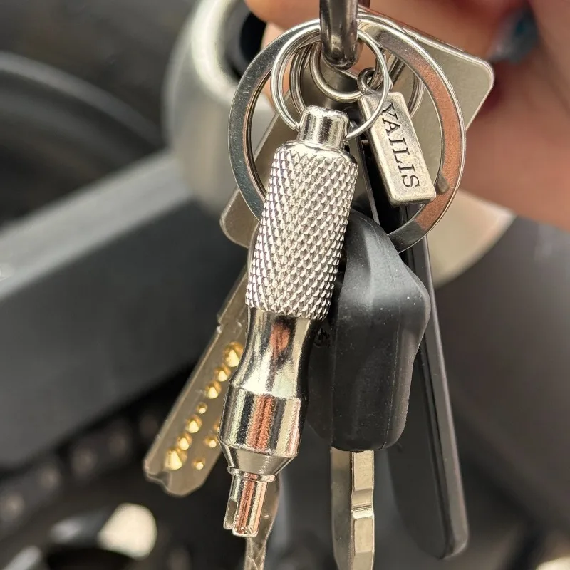 Car Tire Valve Core Disassembly Tool Key Chain Portable Valve Core Wrench Car Bicycle Tire Valve Disassembly 1/2/4pcs