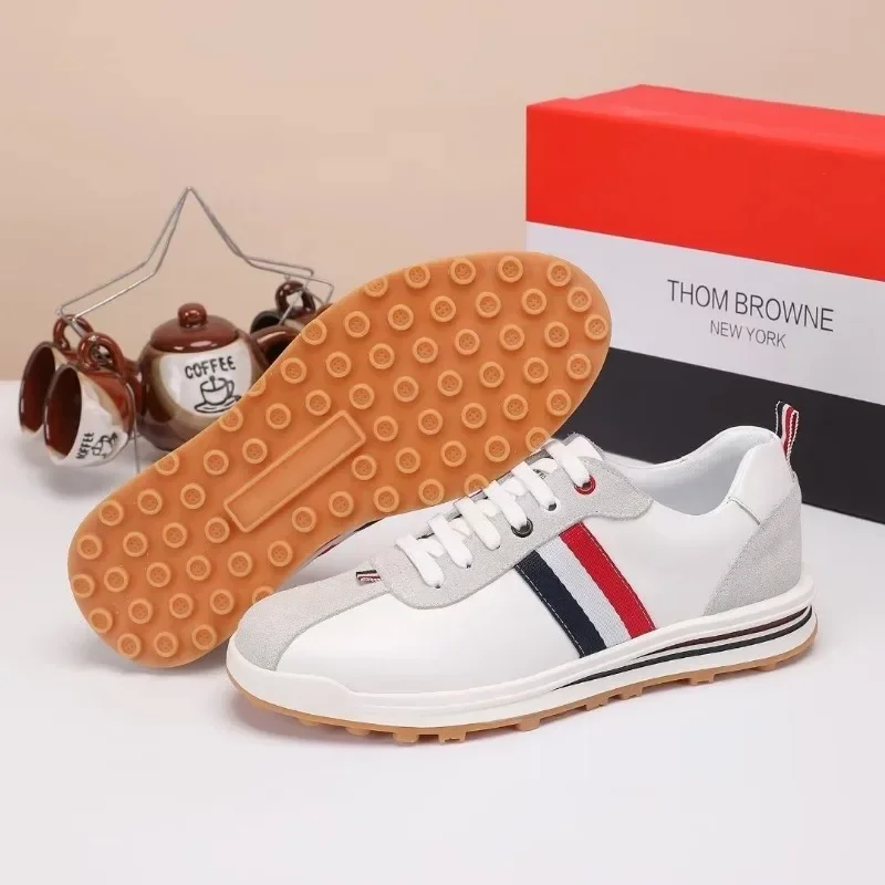 chaussures-de-golf-coordonnantes-pour-hommes-baskets-d'entrainement-noir-blanc-marque-de-createur-bonne-qualite-nouveau-2024