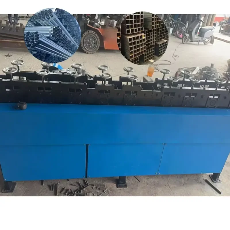 CE Certification Fully Automatic Round Pipe to Square Pipe Forming Machine High Efficiency Carbon Steel Scaffolding Pipe