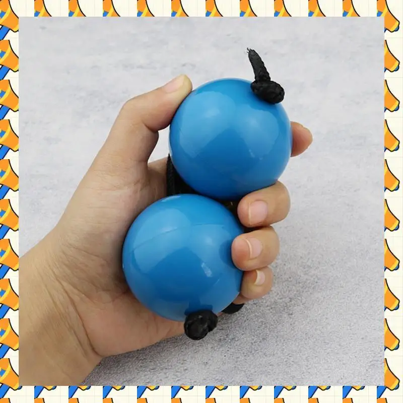 ABYB 6Pair Kashaka Rhythmic Ball Hand Shaker Balls Kashaka Shaker Creative Hand Percussion Instruments African Shaker