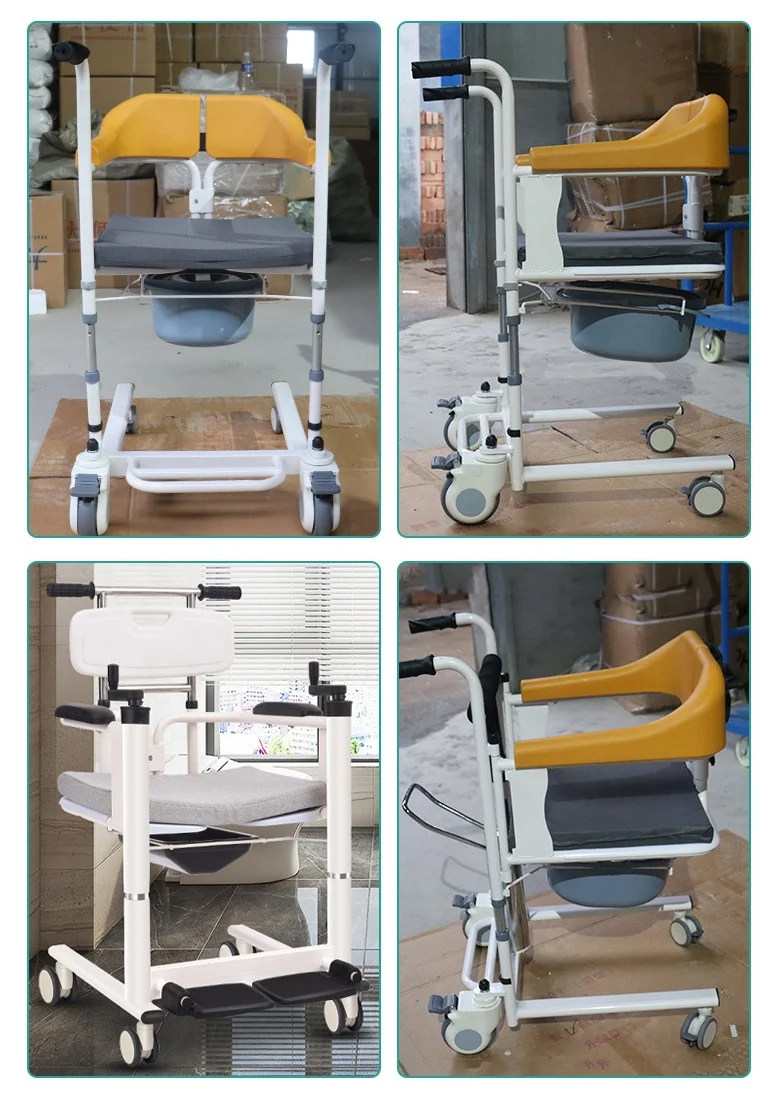 حار بيع الرفع الهيدروليكي نقل المريض رفع صوان كرسي دش نقل كرسي #4
