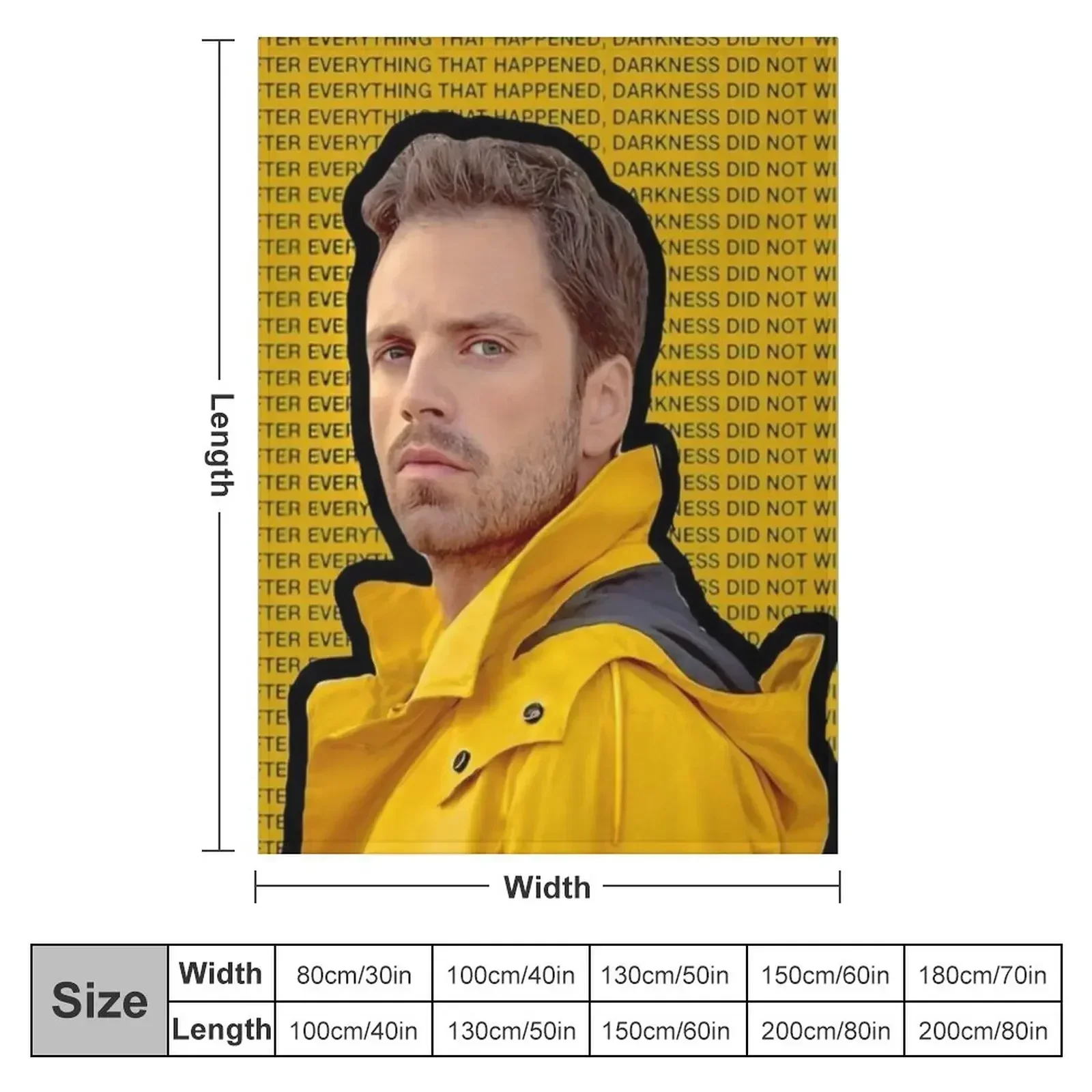 Sebastian Stan Throw Blanket For Baby anime Travel Blankets