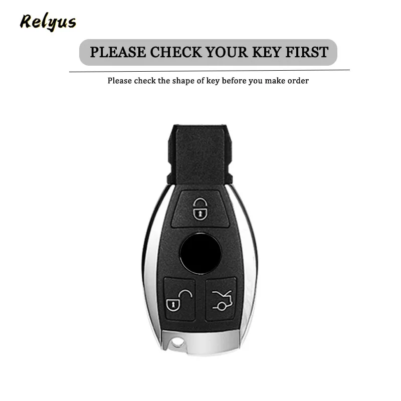 TPU Leather Car Key Case Cover for Mercedes Benz A B C E Class CLA GLA GLC GLK AMG  W204 W205 W212 W463 W176 Car Accessories