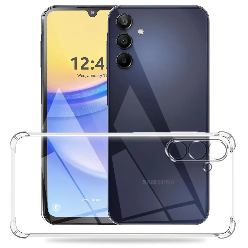 For Samsung Galaxy A16 5G SM-A166E Case Protector Soft Silicone Phone Cover For Samsung A 16 5G Clear Shockproof Airbag TPU Capa