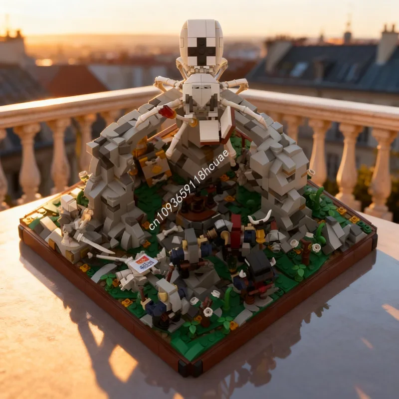 

1780pcs MOC The Dwarfs meet Skeleton King Castleed Model Building blocks Assemble Christmas gift DIY toy creative Brick Kids