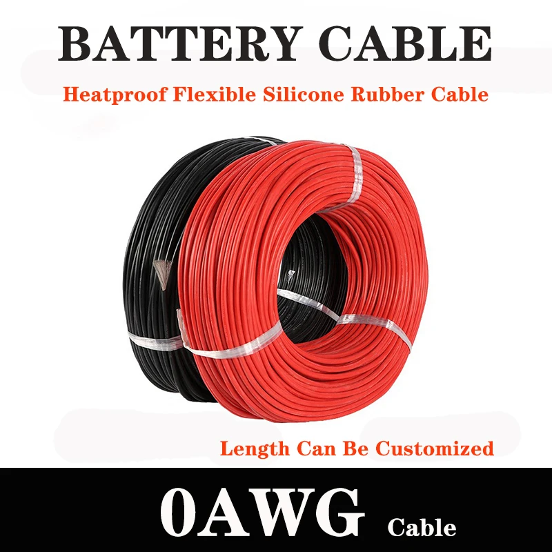 0AWG 50mm² Reliable And Durable Tinned Copper Cable Wire - Perfect For Car, Inverter, RV, Solar