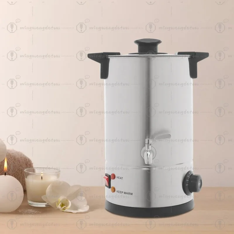 8L 1800W 220V-240V Electric Wax Melter 304 Stainless Steel Wax Melter with Adjustable Temperature For Making Candles Etc