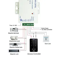 5YOA B10 RFID Access Control Keypad Card Reader Waterproof Cover 125KHz for Access Control System Intercom Door Lock Opener 2