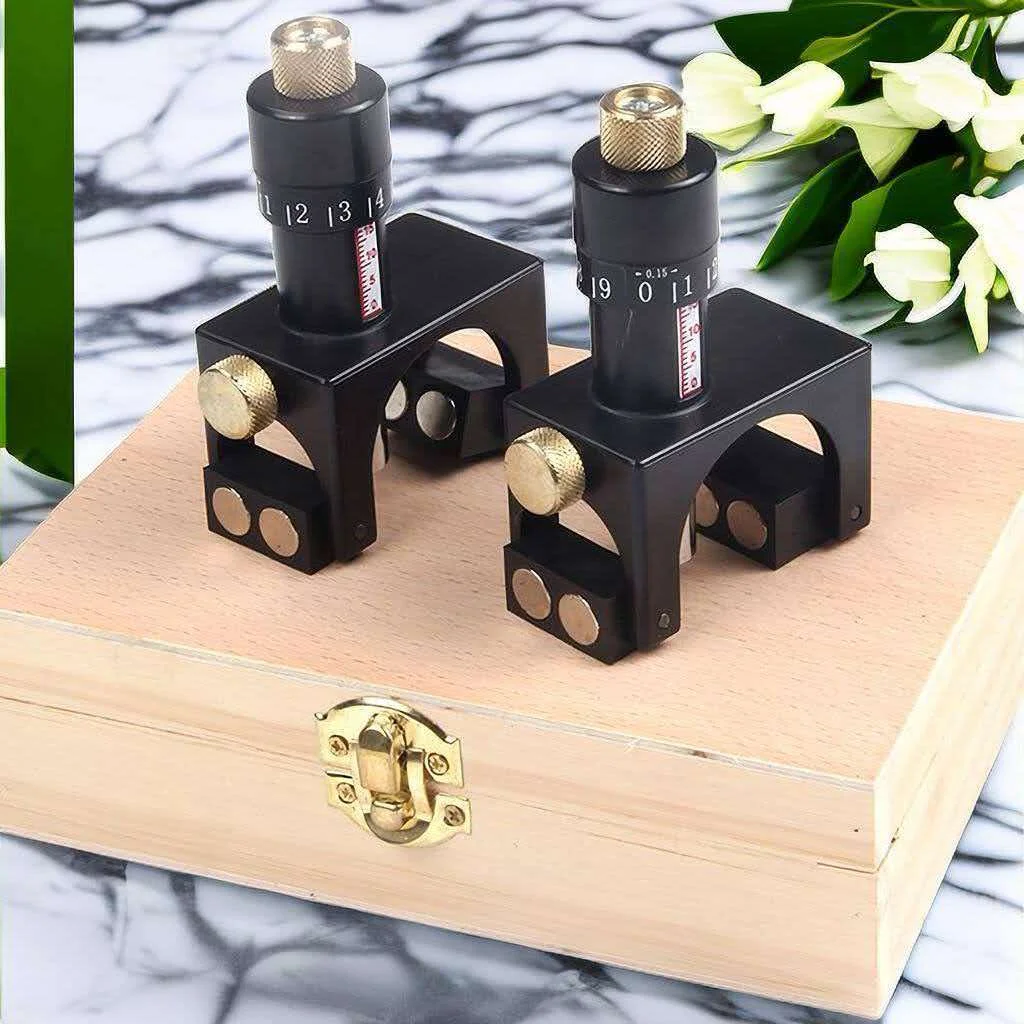 Planer Blade Setting Jig Magnetic Jointer Knife Alignment Tool Adjustable Positioning Gauge for Woodworking Planers CarbideSteel