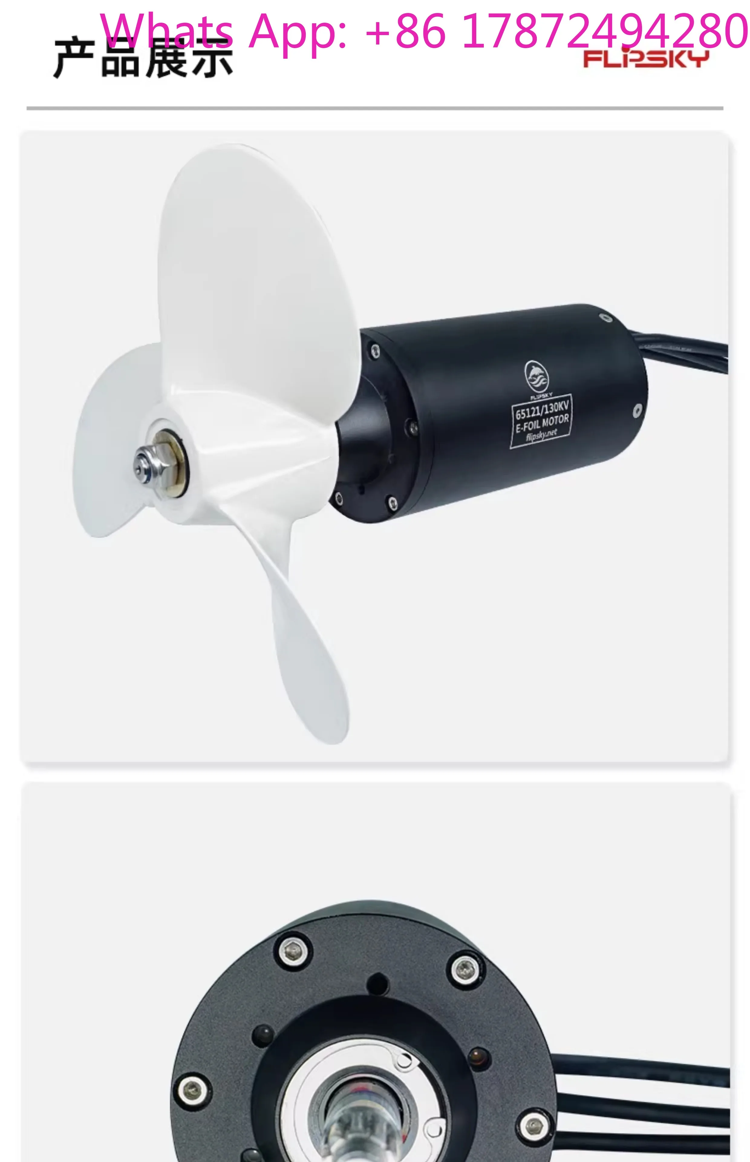 3700W IP68 Waterproof Inner Rotor Motor Upgrade 65121 Intelligent Underwater Thruster for Surfboard And Small Boat
