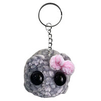 Sad Hamster Meme Sound Music Plush Toy Cute Sad Hamster Meme Keychain Kawaii Pendant Keychain Crocheted Dolls Gift for Women Men