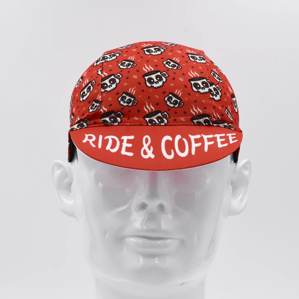 Cappellini da ciclismo assorbimento dell'umidità cappello da bicicletta personalizzazione del cappuccio della bici ad asciugatura rapida