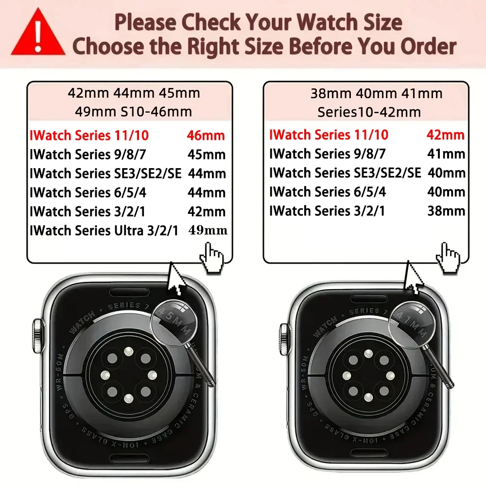 Silikon-Sportarmband für iWatch Series 11 10 9 8 7 6 5 SE Ultra3, Armband für Apple Watch 44mm 45mm 49mm 46mm 38/40/41/42 mm – Detail 1