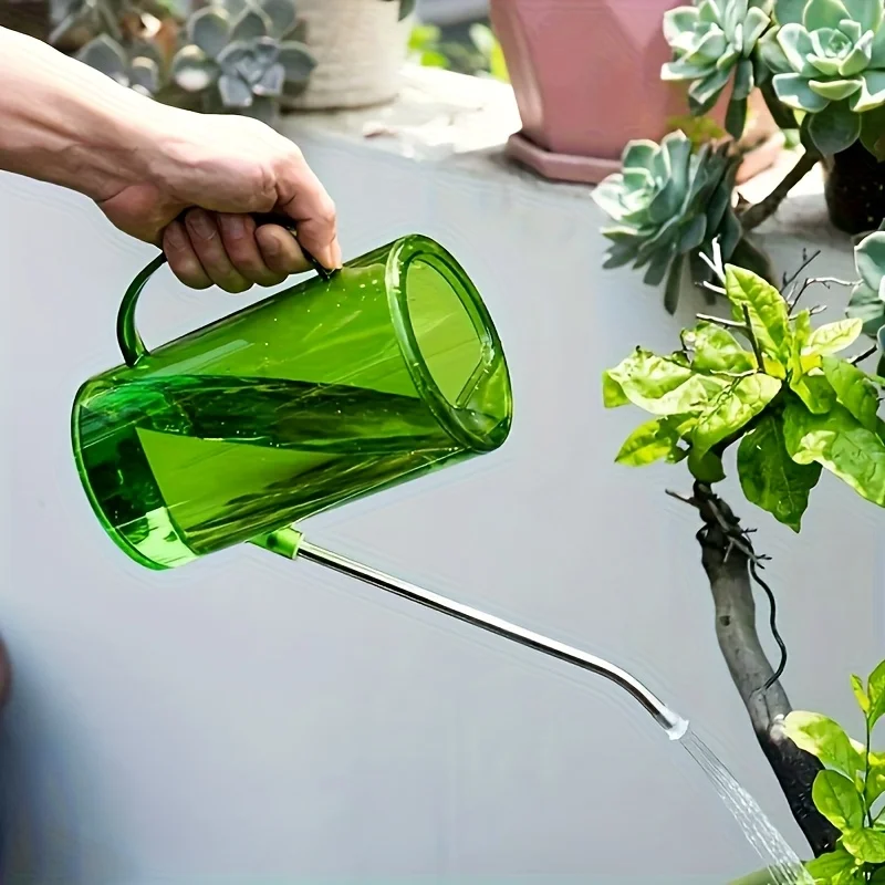 1 PCS Long Spout Watering Can - Thick Durable Plastic Suitable for Home Gardening Balcony Plants Potted Plants Outdoor Use