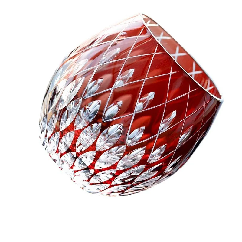 

Whiskey glass wine glass handmade, carved beer glass, juice glass, crystal wine glass