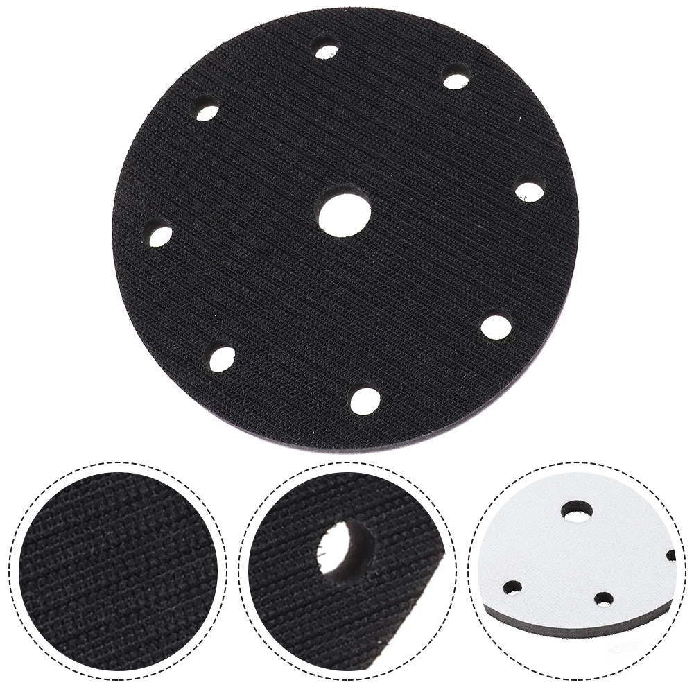 6Inch 9 Holes 150mm Interface Soft Pad  And  Disc Sander Backing Pad Reduce Vibration By Orbital Grinding Tools Improve Results