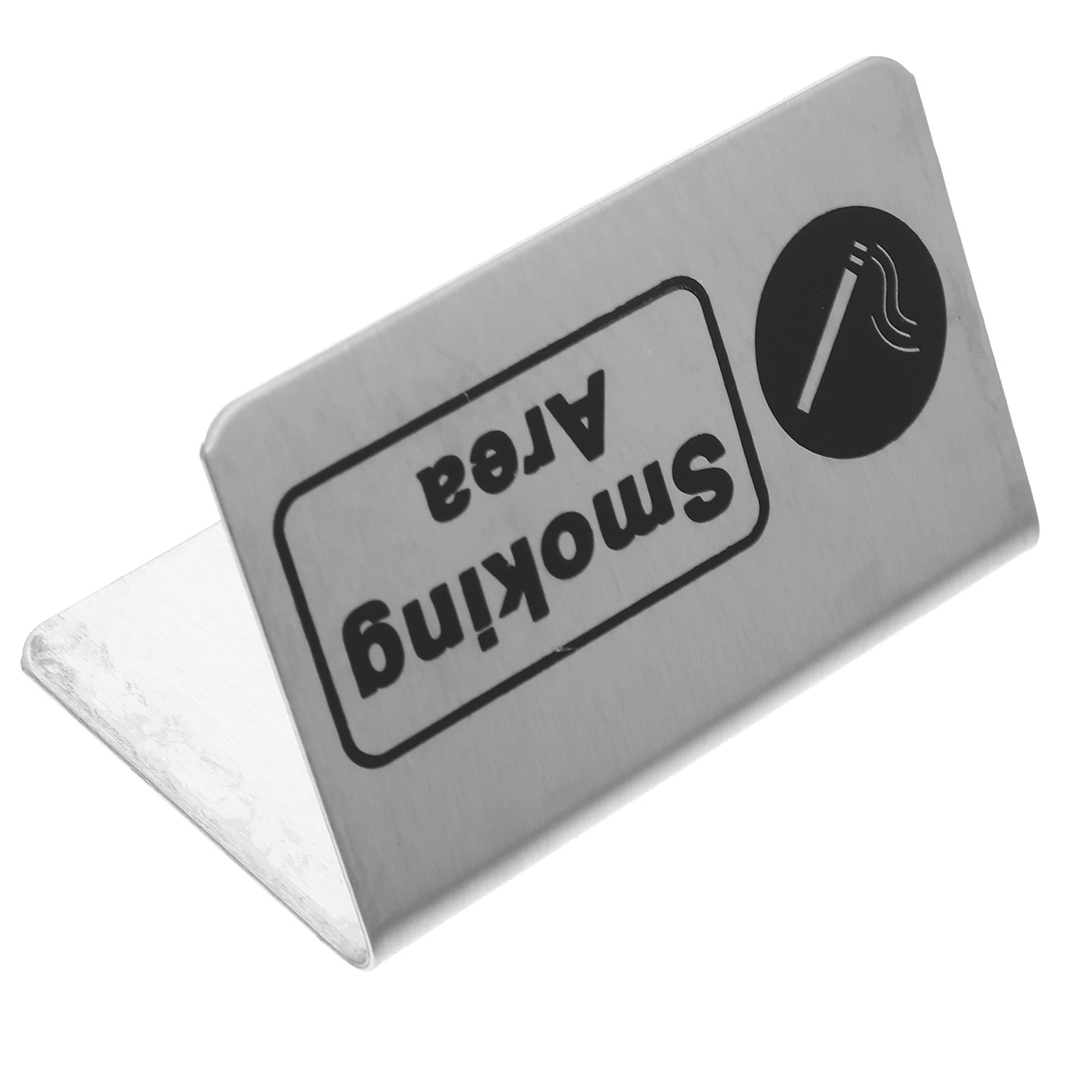 

Smoking Area Stainless Steel Outdoor Restaurant Outdoor Smoking Label Banquet Label Durable Clear Text Traffic Safety Sign