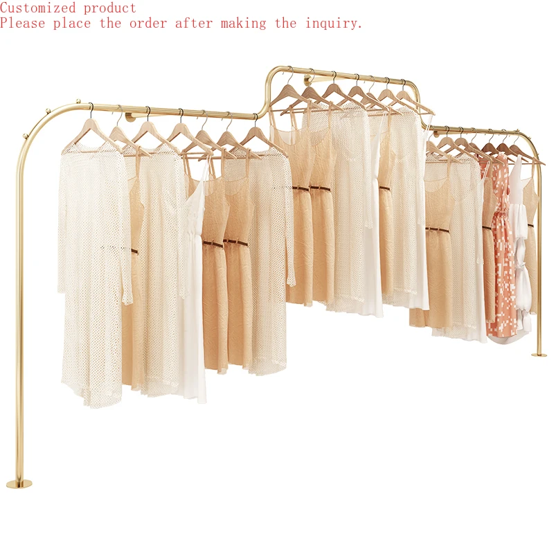 

Best Seller Boutique Display Rack for Clothing Supplies Stand Customization