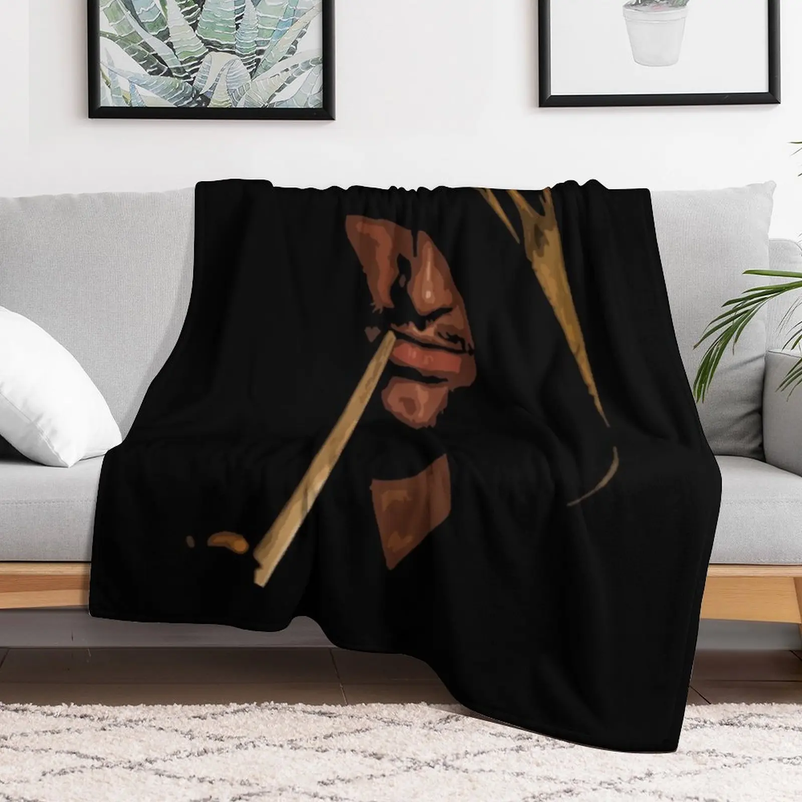 Painting Aragorn The Strider Funny Gifts Throw Blanket